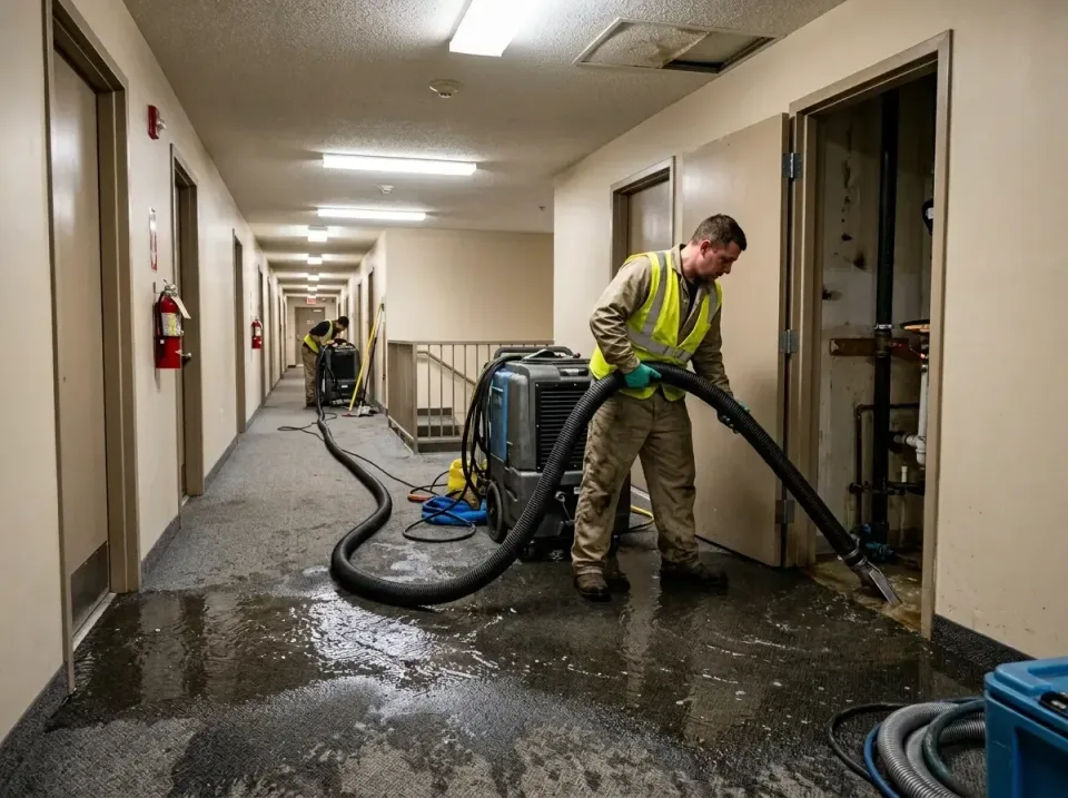 multi-unit-apartment-hallway-f-005 — frequently asked questions, Emergency Burst Pipe Water Extraction & Removal in Grandvil…